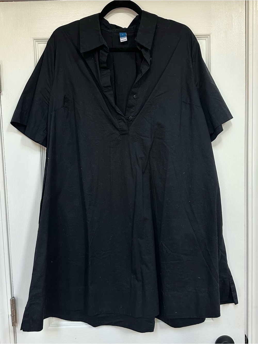 BUTTON DOWN MINI DRESS - Picture 1 of 3